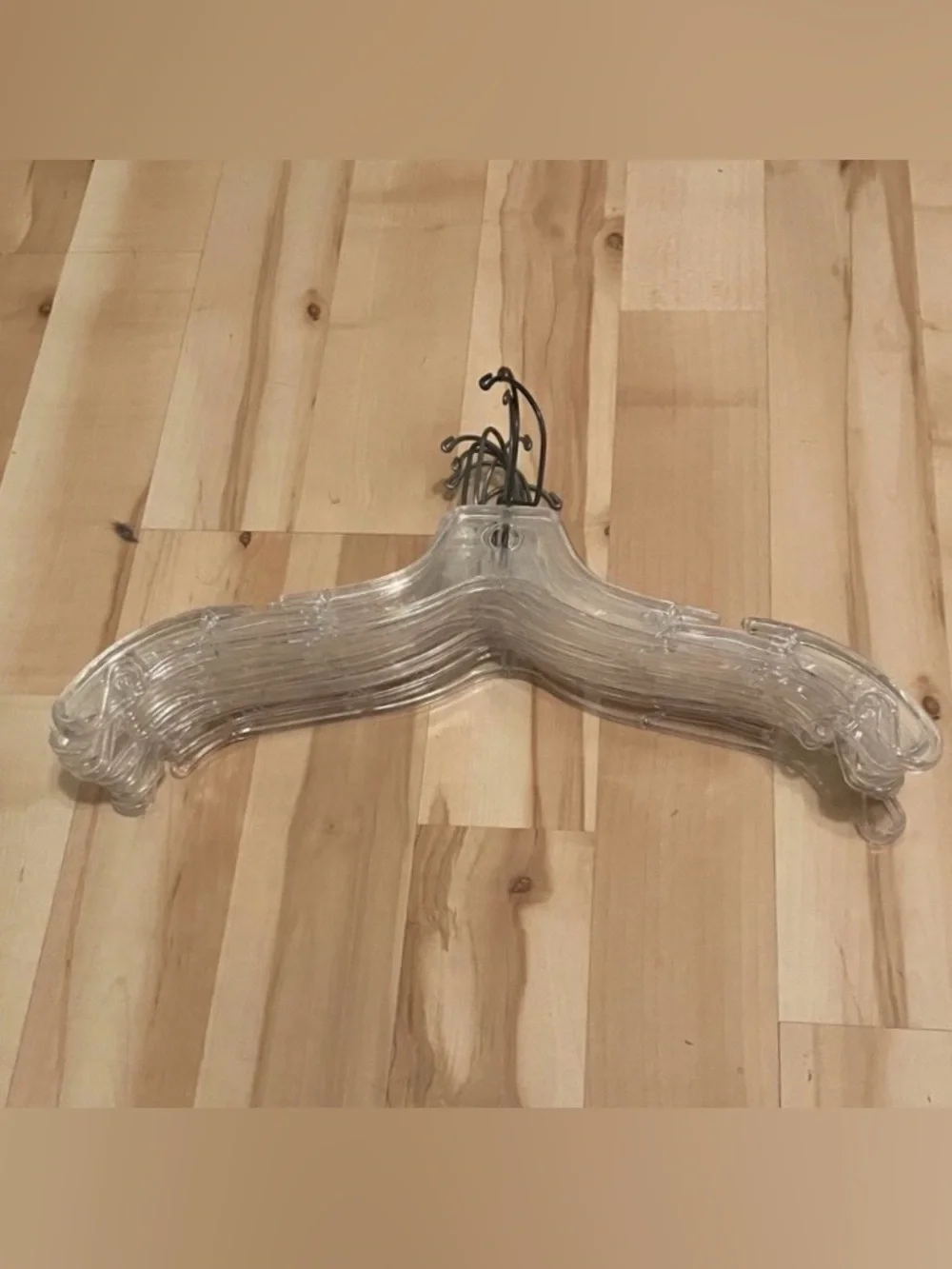 10 Clear Plastic Clothing Hangers Clothes Hangers